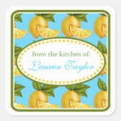Lemon Kitchen Aufkleber (Vorderseite)