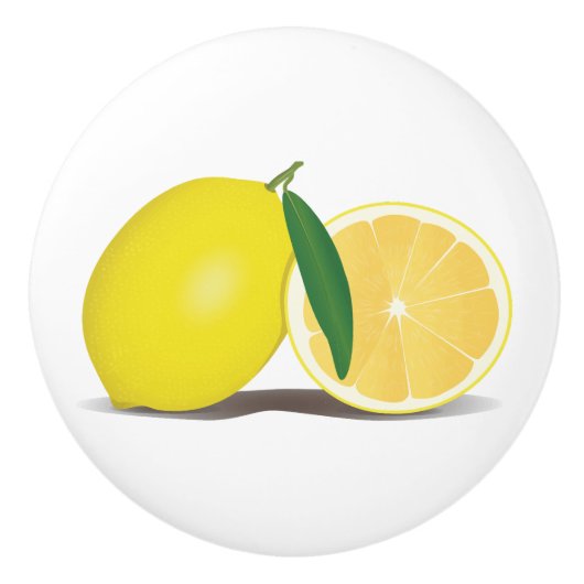 Lemon Kitchen Decor Keramikknauf (Vorderseite)