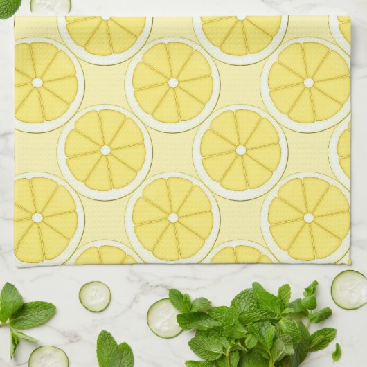 Lemon Kitchen Design Handtuch (Gefaltet)