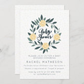 Lemon-Krandusche Einladung (Vorne/Hinten)