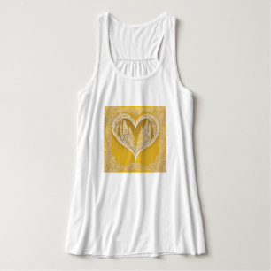 Lemon Lace AI art Tank Top