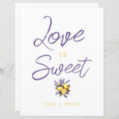 Lemon Lavender Brautparty Leckereien Unterschreibe (Vorne/Hinten)