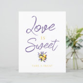 Lemon Lavender Brautparty Leckereien Unterschreibe (Stehend Vorderseite)