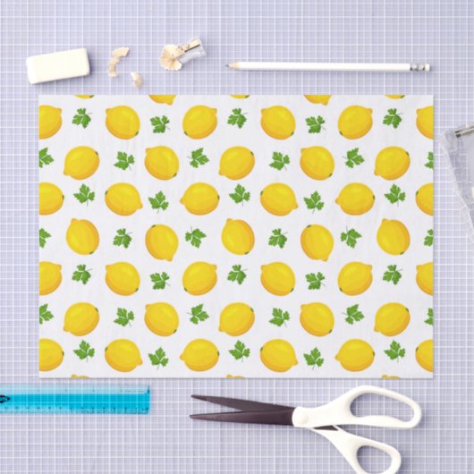 Lemon Leaf Frucht Muster Decoupage Tissue Seidenpapier (Handwerk)