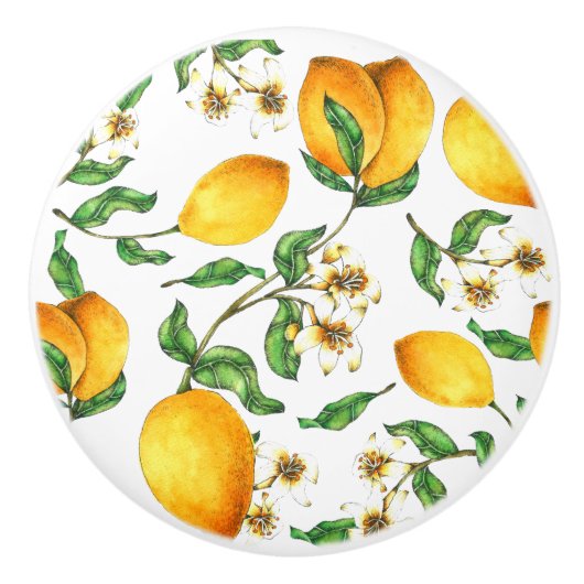 Lemon Leaf Fruit Keramikknauf (Vorderseite)