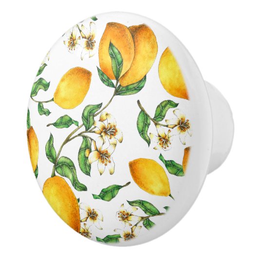 Lemon Leaf Fruit Keramikknauf (Rechts)