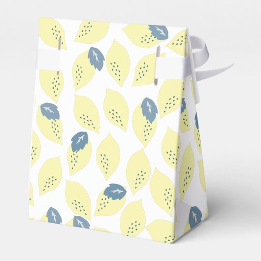 Lemon & Leaf Muster Kinderdusche Geschenkboxen Geschenkschachtel (Rückseite)