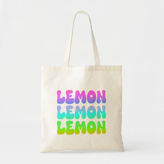 Lemon Lemon Retro Tragetasche (Vorne)