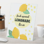 Lemon Lemonade Stand Custom Sockelschild (In Situ)