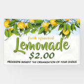 Lemon Lemonade Stand Fundraiser Banner (Horizontal)