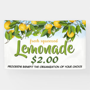 Lemon Lemonade Stand Fundraiser Banner