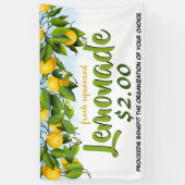 Lemon Lemonade Stand Fundraiser Banner (Vertikal)