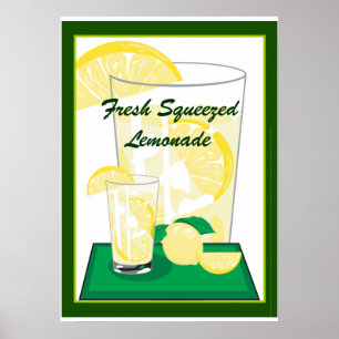 Lemon Lemons Lemonade Fresh Squeezed 20x18 Poster