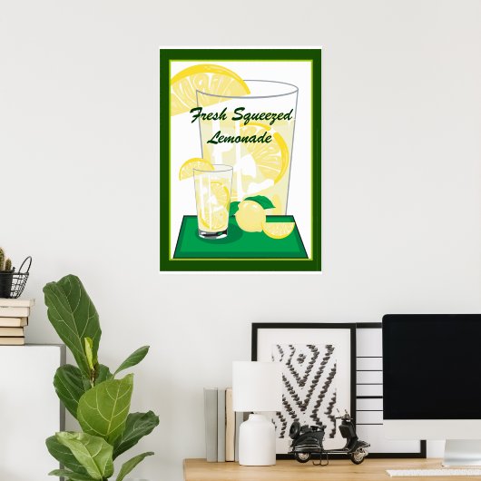 Lemon Lemons Lemonade Fresh Squeezed 20x18 Poster (Heimbüro)