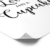 Lemon Liebe & a Cupcake Brautparty Zeichen Poster (Ecke)