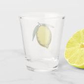 Lemon Liebhaber Einladung Schnapsglas (Rückseite)