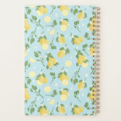 Lemon Light Blue Spiral Planner Planer (Rückseite)
