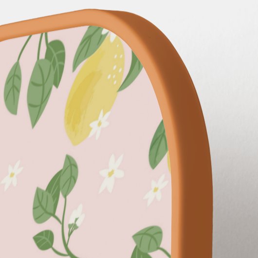 Lemon Light Pink Pickleball Paddle (Linke Seite)