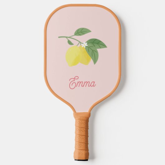 Lemon Light Pink Pickleball Paddle (Rückseite)