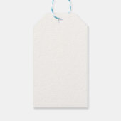 Lemon Lila Bow Erste Geburtstagsparty Geschenkanhänger (Rückseite)