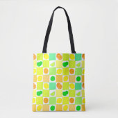 Lemon, Lime and Orange Citrus Fruit Slices Pattern Tasche (Vorderseite)