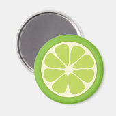 Lemon Lime Green Juicy Citrus Fruit Slice Küche Magnet (Vorderseite/Rückseite)