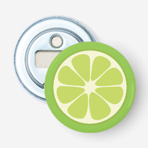 Lemon Lime Green Juicy Summer Citrus Fruit Slice Flaschenöffner