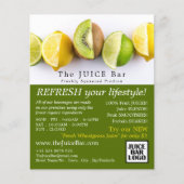 Lemon, Lime & Kiwi, Juice Bar Advertising Flyer (Vorne)