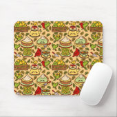 Lemon & Lime Twitter patter mouse pad Mousepad (Mit Mouse)