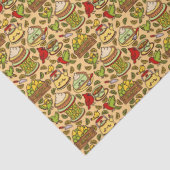 Lemon & Lime Twitter pattern tissue paper Seidenpapier (Detail)