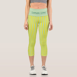 „LEMON-LIME“ VON JEANIE DEE, PERSONALISIEREN SIE D CAPRI LEGGINGS