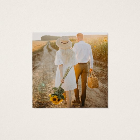 Lemon Limes QR Code Foto Wedding RSVP (Rückseite)