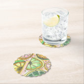 Lemon Limey Scalloped Paper Untersetzer (Vor Ort)