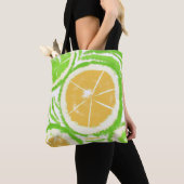 Lemon Limon Abstrakt Swirl Dye Tasche (Von Nahem)