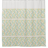 Lemon/Limon Citrus Retro Duschvorhang (Vorderseite)