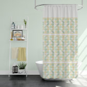 Lemon/Limon Citrus Retro Duschvorhang