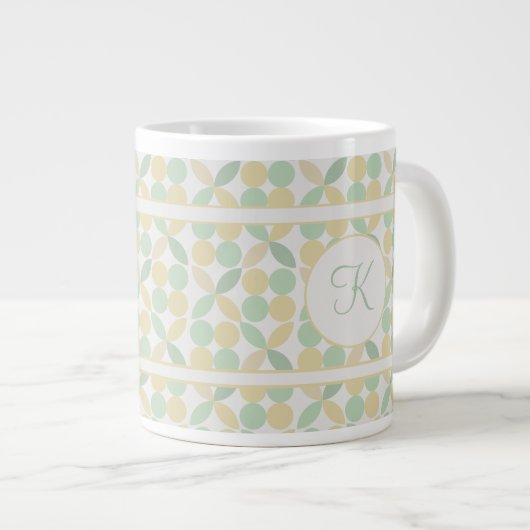Lemon/Limon Citrus Retro Jumbo-Tasse (Vorderseite Rechts)