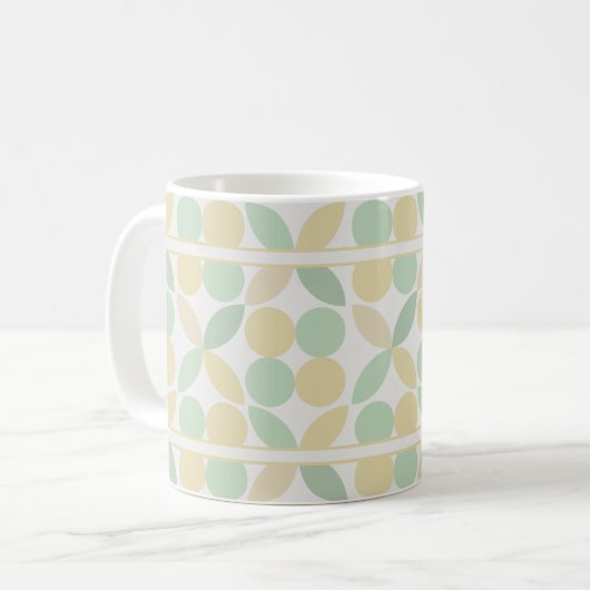 Lemon/Limon Citrus Retro Kaffeetasse (Vorderseite Links)