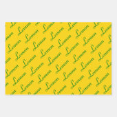 Lemon Limon Citrus Wrapping Paper Set Geschenkpapier Set (Vorderseite 3)