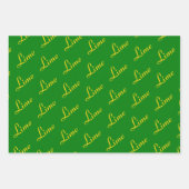 Lemon Limon Citrus Wrapping Paper Set Geschenkpapier Set (Vorderseite 2)