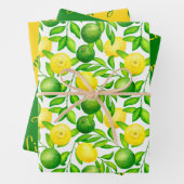 Lemon Limon Citrus Wrapping Paper Set Geschenkpapier Set (Beispiel)