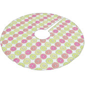 Lemon Limon Grapefruits Orange Citrus Fruit Küche Polyester Weihnachtsbaumdecke (Schrägansicht)