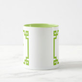 Lemon Limon griechisches Monogramm an der Grenze Tasse (Zentrum)