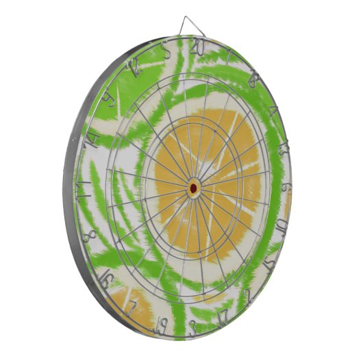 Lemon Limon Lemonade Swirl Gefärbte Krawatte Dartscheibe (Vorderseite Links)