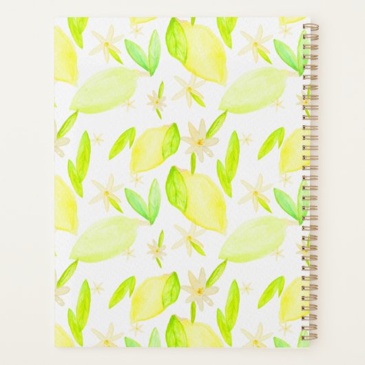 Lemon Limon Lovely Planner Planer (Rückseite)