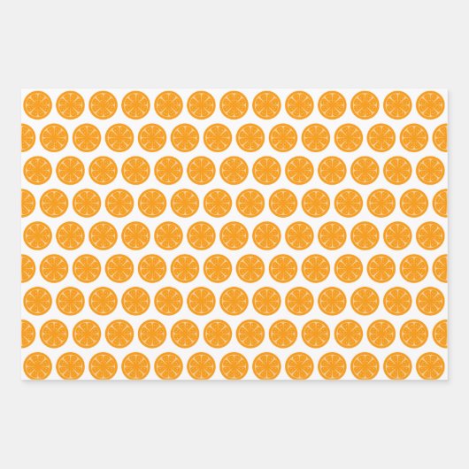 Lemon Limon Orange Fruchtwrapping Paper Set 3 Geschenkpapier Set (Vorderseite 3)