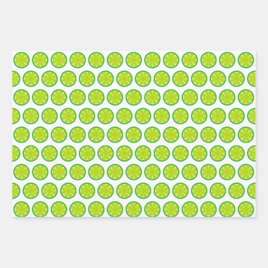 Lemon Limon Orange Fruchtwrapping Paper Set 3 Geschenkpapier Set (Vorderseite 2)