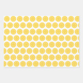 Lemon Limon Orange Fruchtwrapping Paper Set 3 Geschenkpapier Set (Vorderseite)