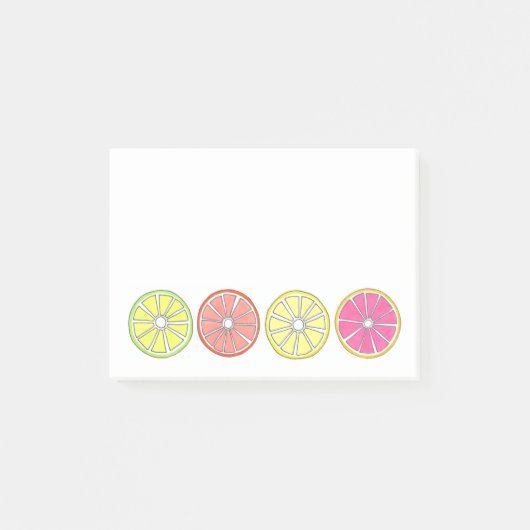 Lemon Limon Orange Grapefruit Citrus Fruit Post-it Klebezettel (Vorderseite)