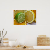 Lemon, Limon & Orange Poster (Küche)